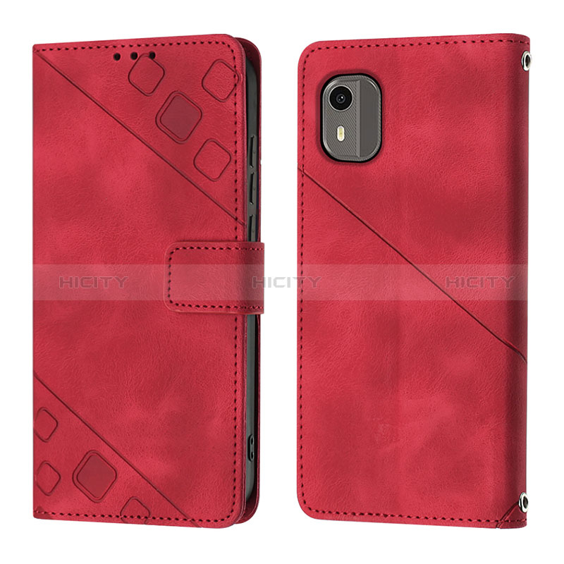 Custodia Portafoglio In Pelle Cover con Supporto YB3 per Nokia C12 Pro