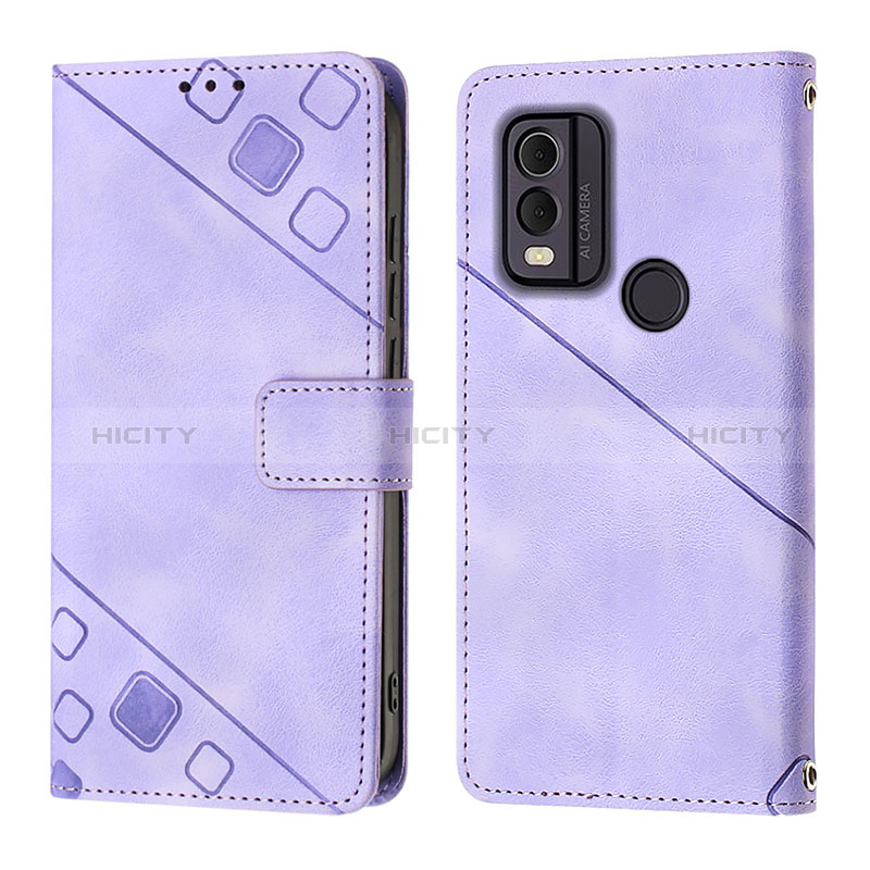 Custodia Portafoglio In Pelle Cover con Supporto YB3 per Nokia C22