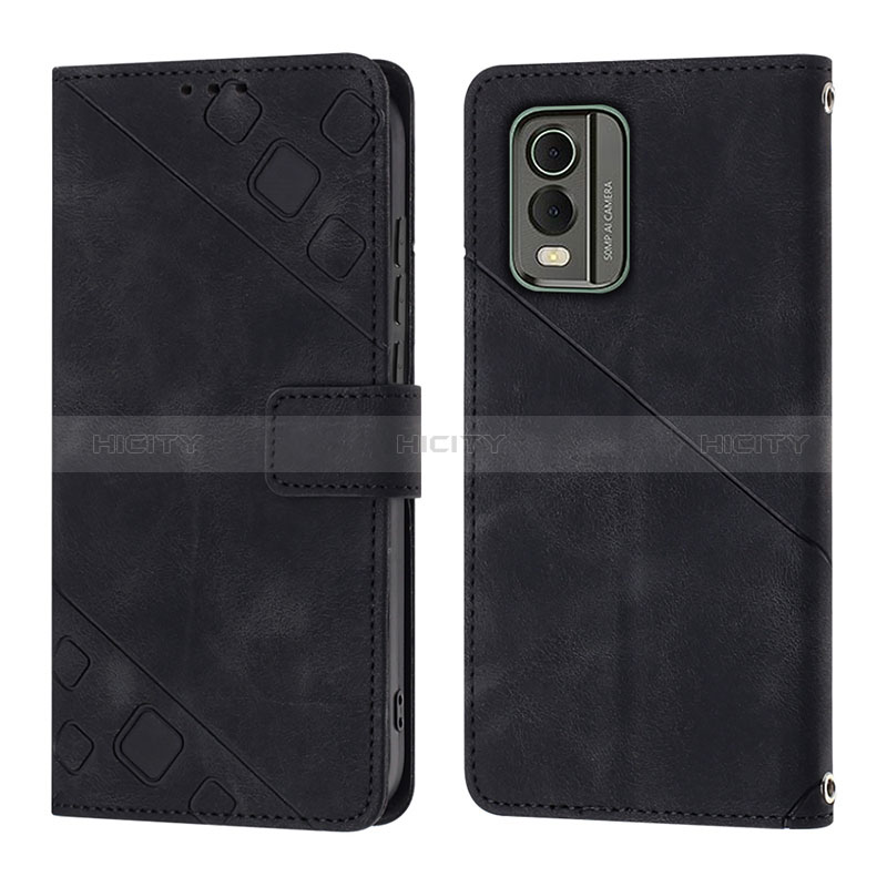 Custodia Portafoglio In Pelle Cover con Supporto YB3 per Nokia C32