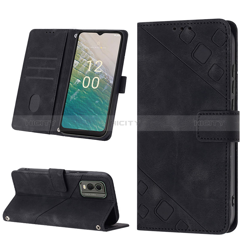 Custodia Portafoglio In Pelle Cover con Supporto YB3 per Nokia C32