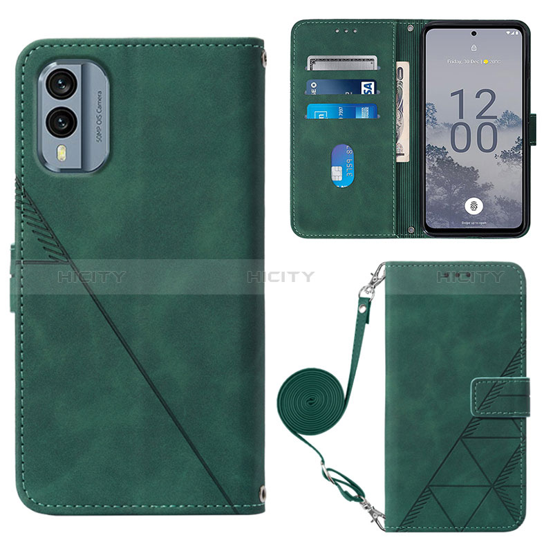 Custodia Portafoglio In Pelle Cover con Supporto YB3 per Nokia X30 5G