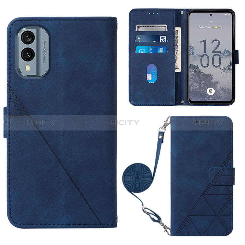 Custodia Portafoglio In Pelle Cover con Supporto YB3 per Nokia X30 5G