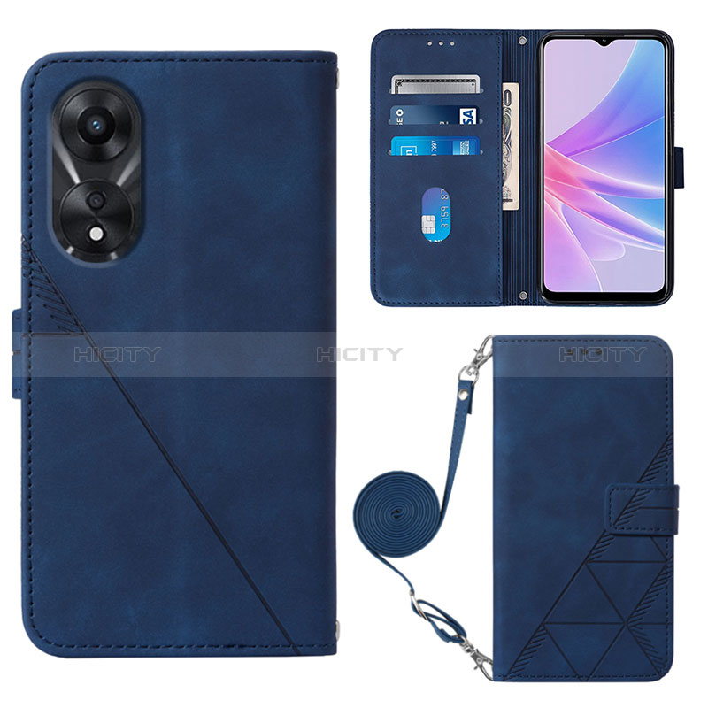 Custodia Portafoglio In Pelle Cover con Supporto YB3 per Oppo A58 5G