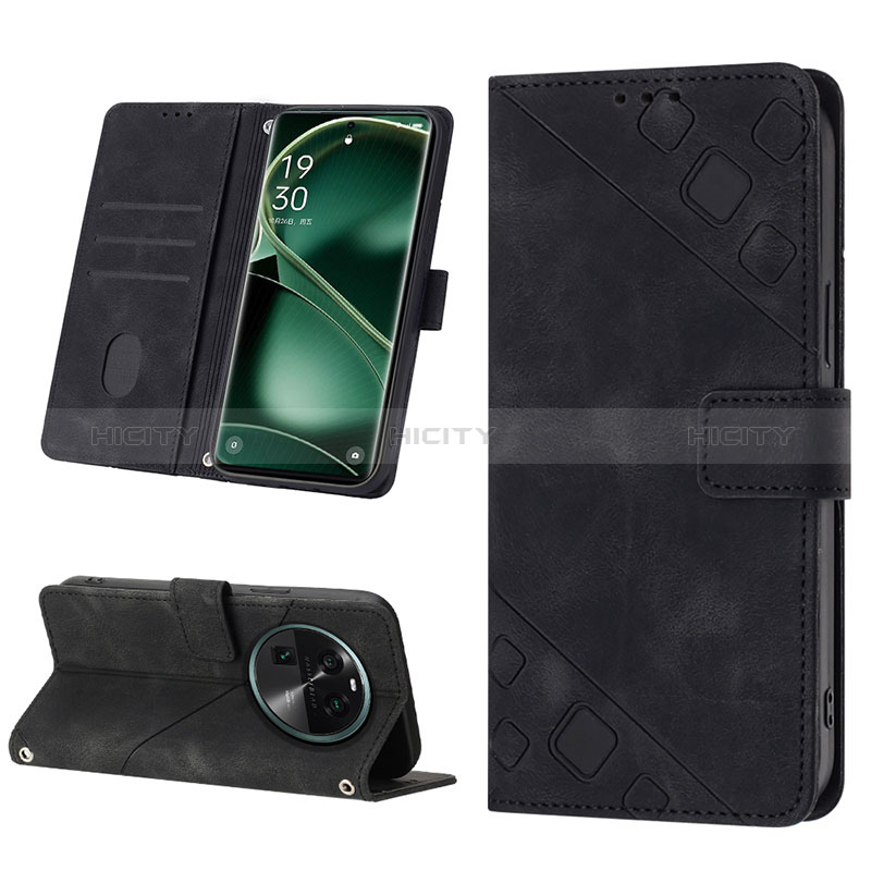 Custodia Portafoglio In Pelle Cover con Supporto YB3 per Oppo Find X6 5G