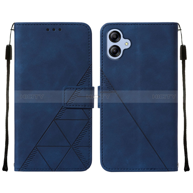 Custodia Portafoglio In Pelle Cover con Supporto YB3 per Samsung Galaxy A04 4G Blu