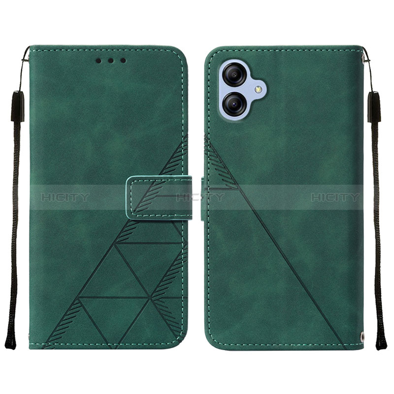 Custodia Portafoglio In Pelle Cover con Supporto YB3 per Samsung Galaxy A04 4G Verde