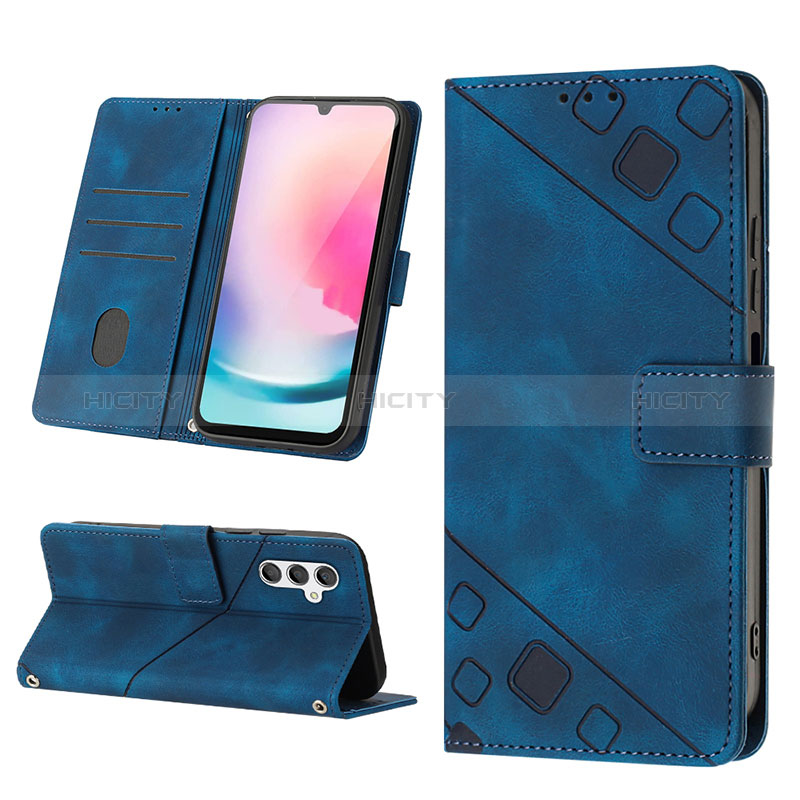 Custodia Portafoglio In Pelle Cover con Supporto YB3 per Samsung Galaxy A24 4G