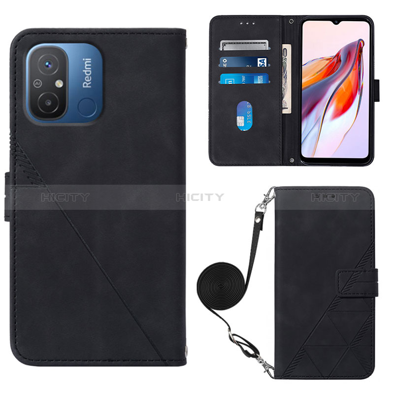 Custodia Portafoglio In Pelle Cover con Supporto YB3 per Xiaomi Poco C55