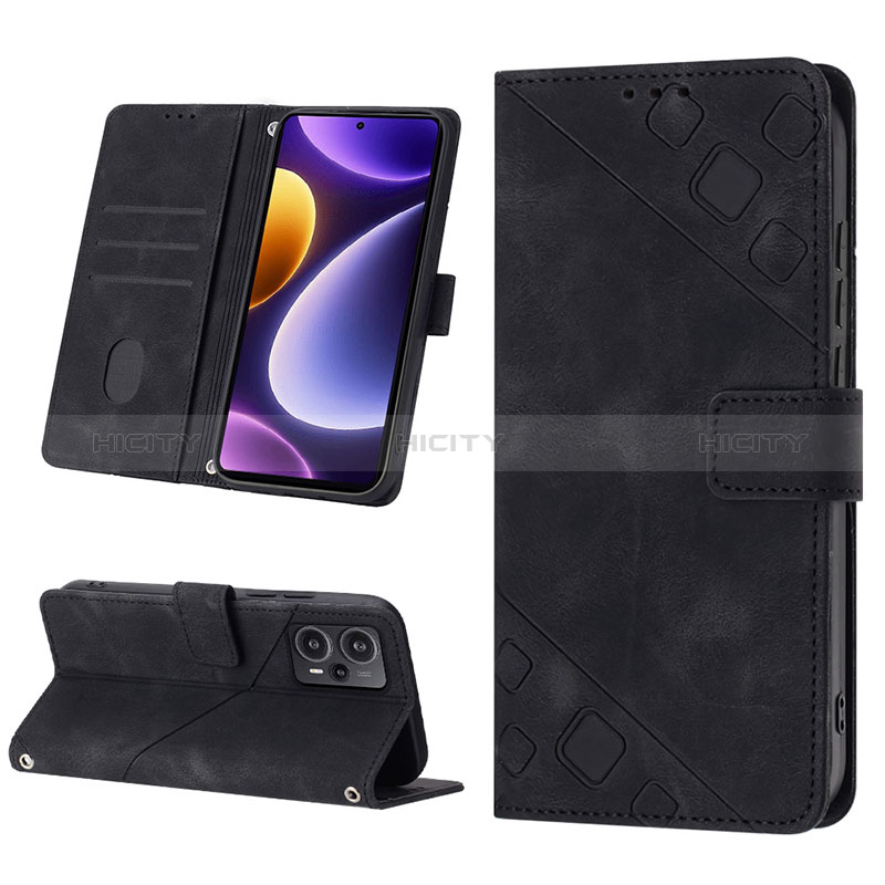 Custodia Portafoglio In Pelle Cover con Supporto YB3 per Xiaomi Poco F5 5G