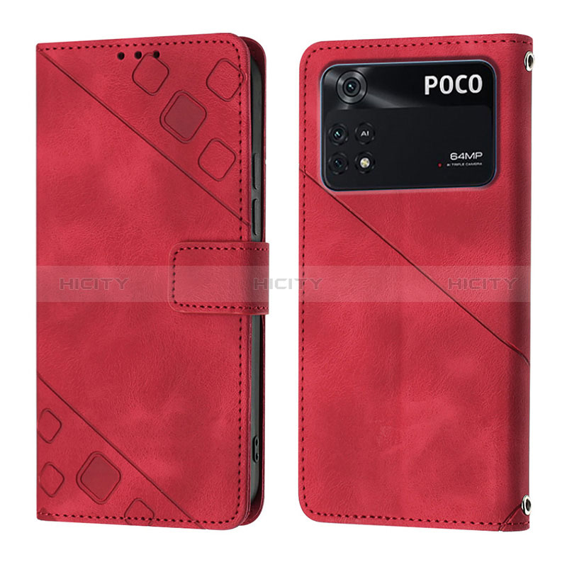 Custodia Portafoglio In Pelle Cover con Supporto YB3 per Xiaomi Poco M4 Pro 4G