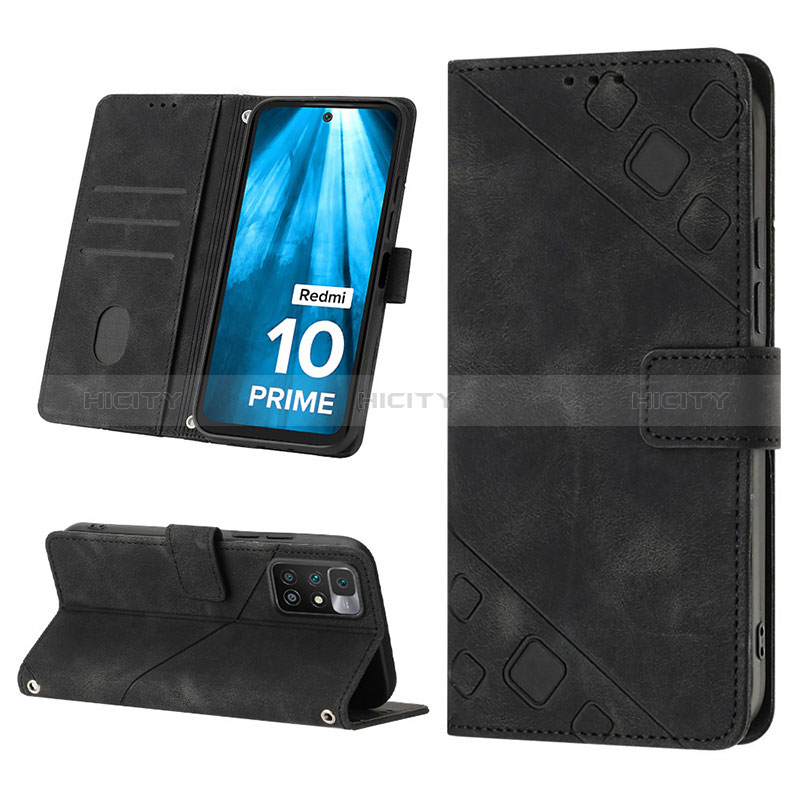 Custodia Portafoglio In Pelle Cover con Supporto YB3 per Xiaomi Redmi 10 Prime