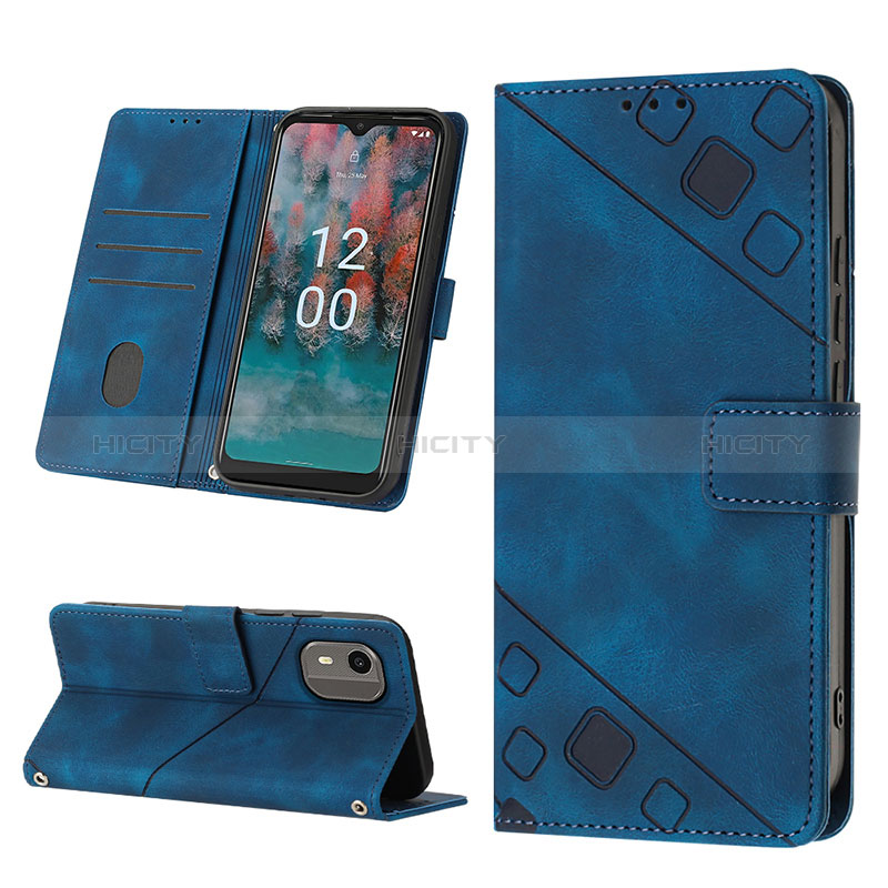 Custodia Portafoglio In Pelle Cover con Supporto YB4 per Nokia C12