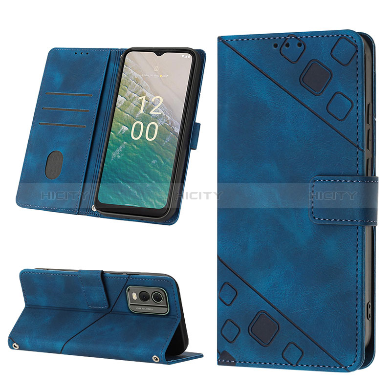 Custodia Portafoglio In Pelle Cover con Supporto YB4 per Nokia C210