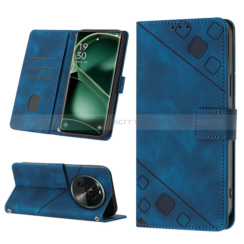 Custodia Portafoglio In Pelle Cover con Supporto YB4 per Oppo Find X6 Pro 5G