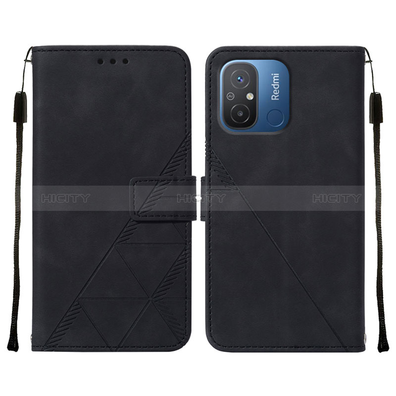 Custodia Portafoglio In Pelle Cover con Supporto YB4 per Xiaomi Poco C55 Nero