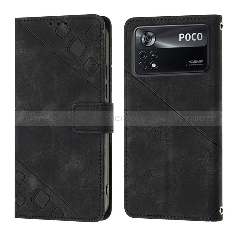 Custodia Portafoglio In Pelle Cover con Supporto YB4 per Xiaomi Poco X4 Pro 5G