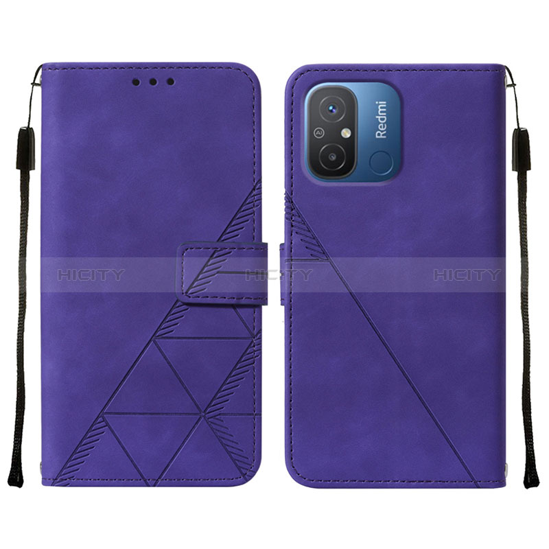 Custodia Portafoglio In Pelle Cover con Supporto YB4 per Xiaomi Redmi 11A 4G Viola