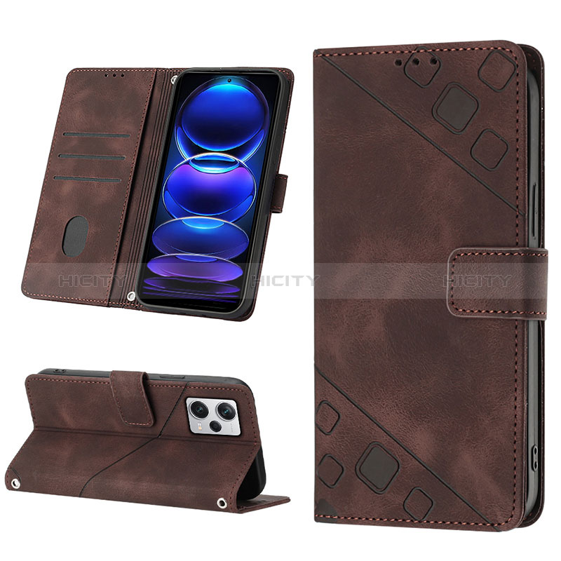 Custodia Portafoglio In Pelle Cover con Supporto YB4 per Xiaomi Redmi Note 12 Explorer