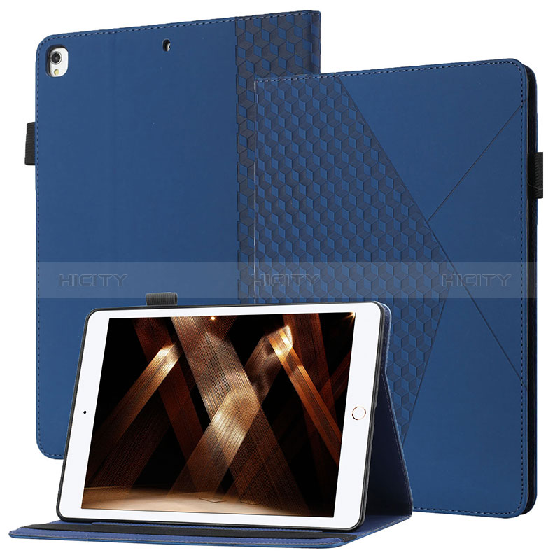 Custodia Portafoglio In Pelle Cover con Supporto YX1 per Apple iPad 10.2 (2019) Blu