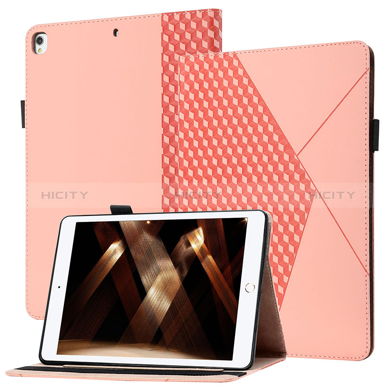 Custodia Portafoglio In Pelle Cover con Supporto YX1 per Apple iPad 10.2 (2019) Oro Rosa