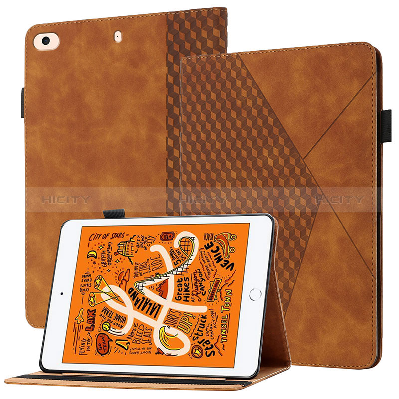 Custodia Portafoglio In Pelle Cover con Supporto YX1 per Apple iPad Mini 4 Marrone