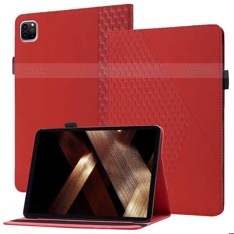 Custodia Portafoglio In Pelle Cover con Supporto YX1 per Apple iPad Pro 11 (2021) Rosso