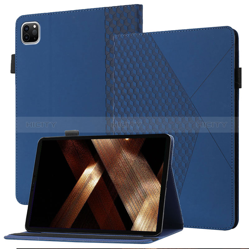 Custodia Portafoglio In Pelle Cover con Supporto YX1 per Apple iPad Pro 11 (2022) Blu