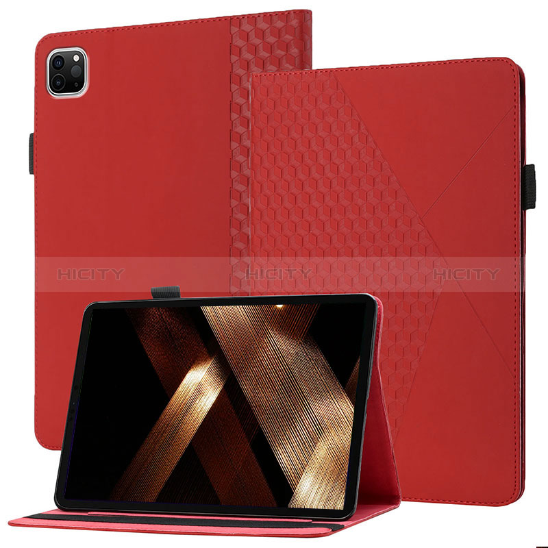 Custodia Portafoglio In Pelle Cover con Supporto YX1 per Apple iPad Pro 11 (2022) Rosso