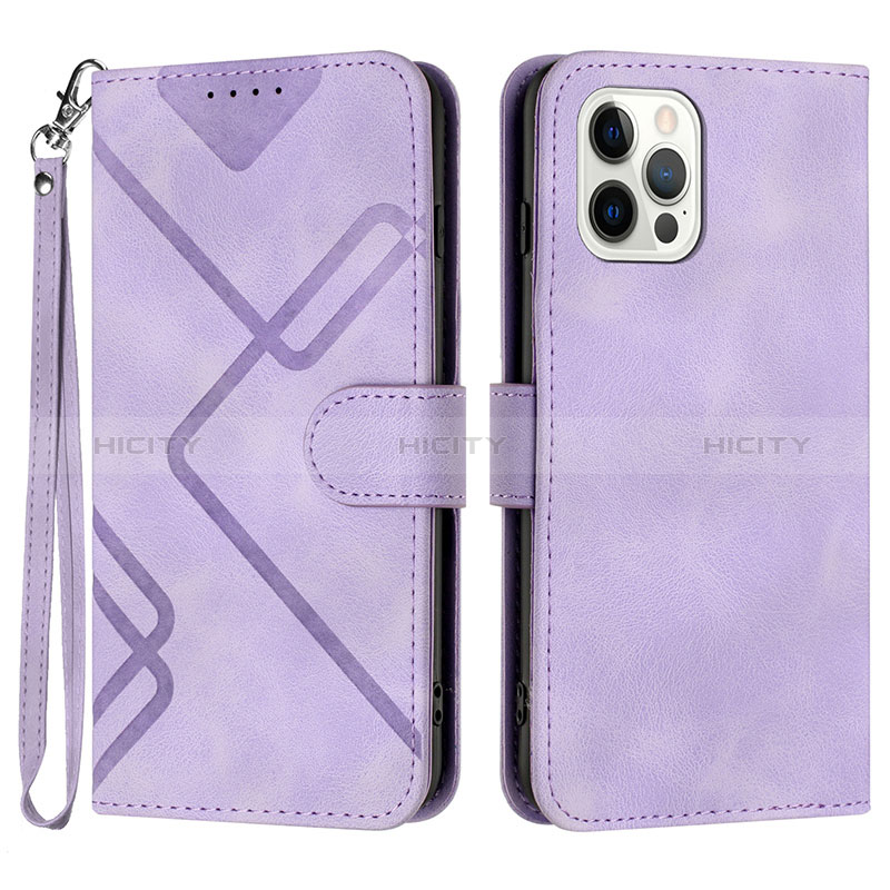 Custodia Portafoglio In Pelle Cover con Supporto YX1 per Apple iPhone 13 Pro Lavanda