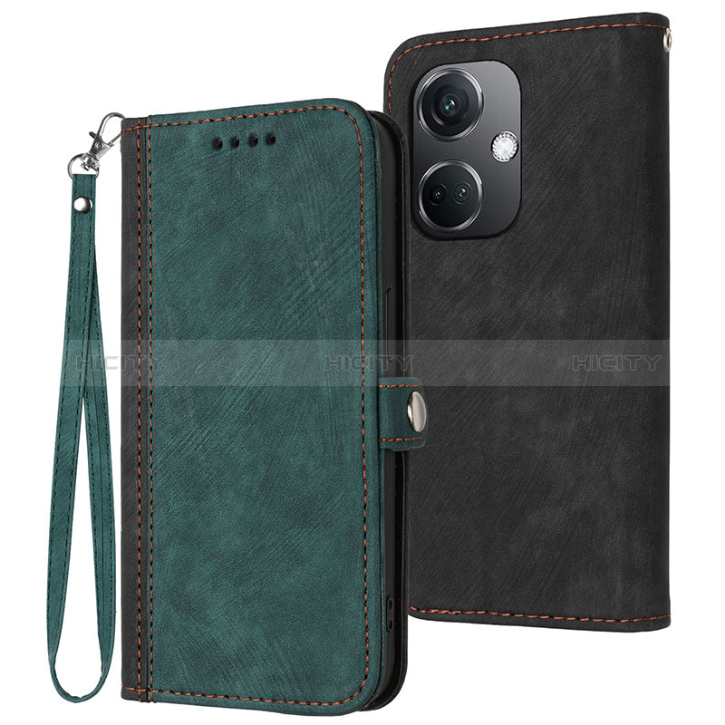 Custodia Portafoglio In Pelle Cover con Supporto YX1 per Oppo K11 5G Verde