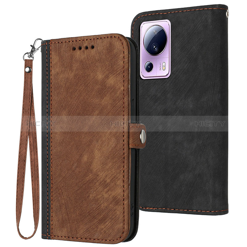 Custodia Portafoglio In Pelle Cover con Supporto YX1 per Xiaomi Mi 13 Lite 5G Marrone