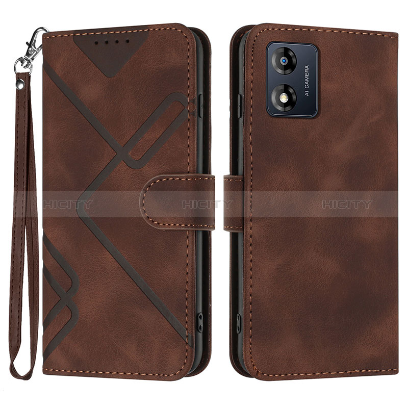 Custodia Portafoglio In Pelle Cover con Supporto YX2 per Motorola Moto E13