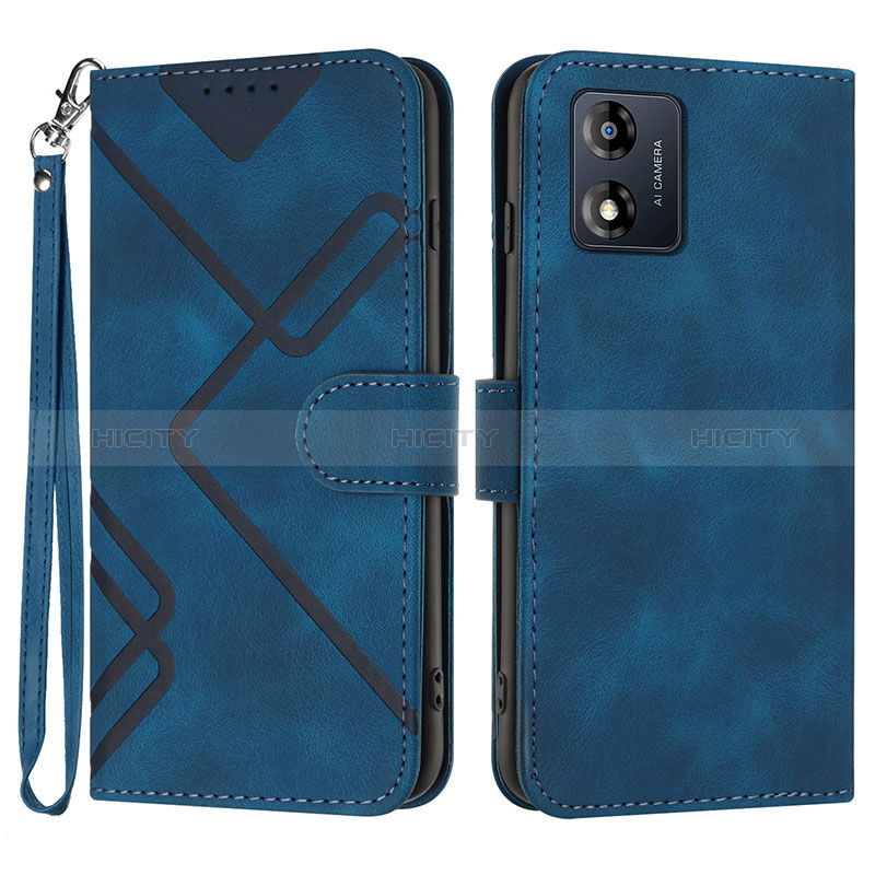 Custodia Portafoglio In Pelle Cover con Supporto YX2 per Motorola Moto E13