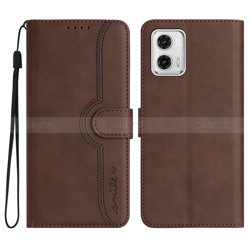 Custodia Portafoglio In Pelle Cover con Supporto YX2 per Motorola Moto G73 5G