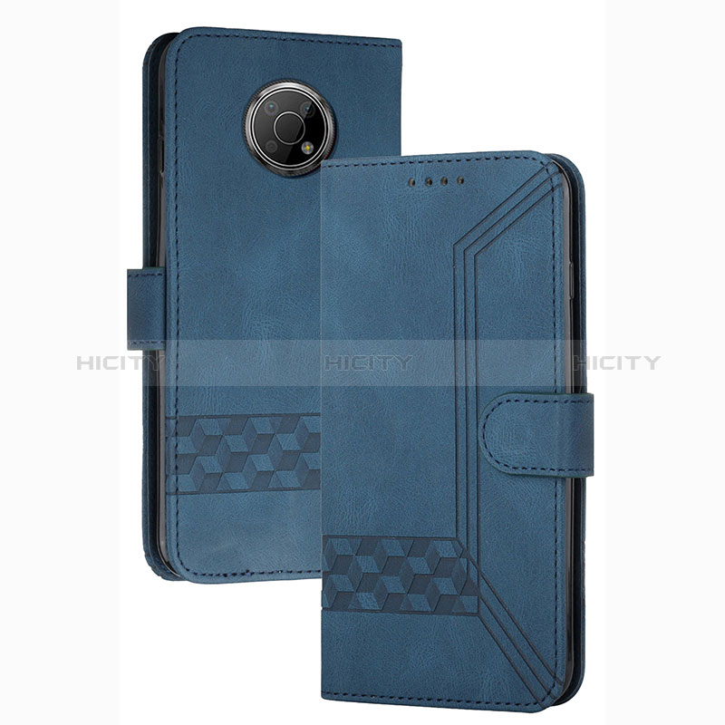 Custodia Portafoglio In Pelle Cover con Supporto YX2 per Nokia G300 5G Blu