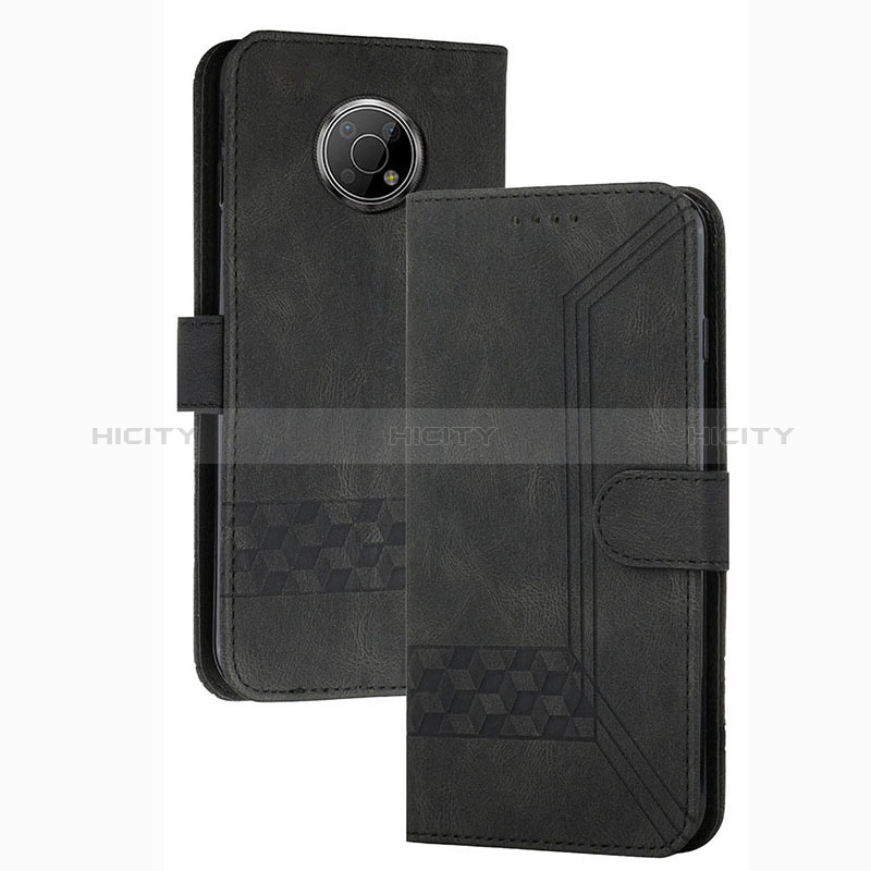 Custodia Portafoglio In Pelle Cover con Supporto YX2 per Nokia G300 5G Nero