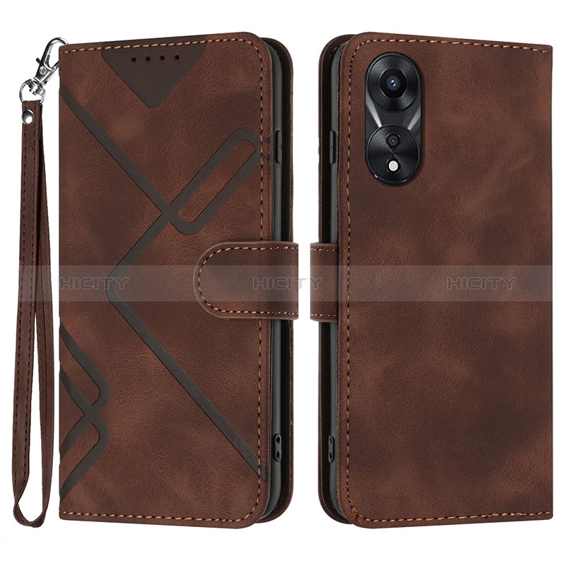 Custodia Portafoglio In Pelle Cover con Supporto YX2 per Oppo A38