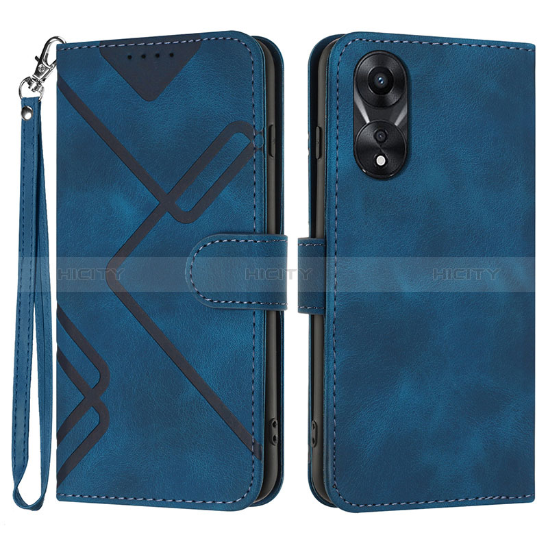 Custodia Portafoglio In Pelle Cover con Supporto YX2 per Oppo A38