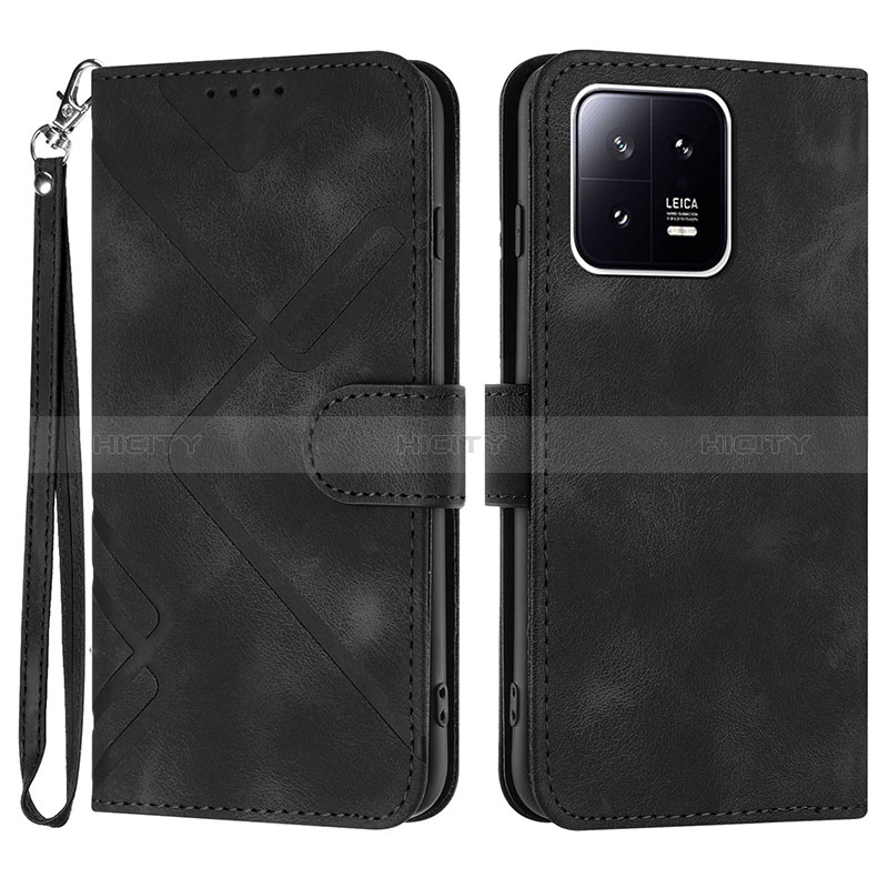 Custodia Portafoglio In Pelle Cover con Supporto YX2 per Xiaomi Mi 13 Pro 5G Nero