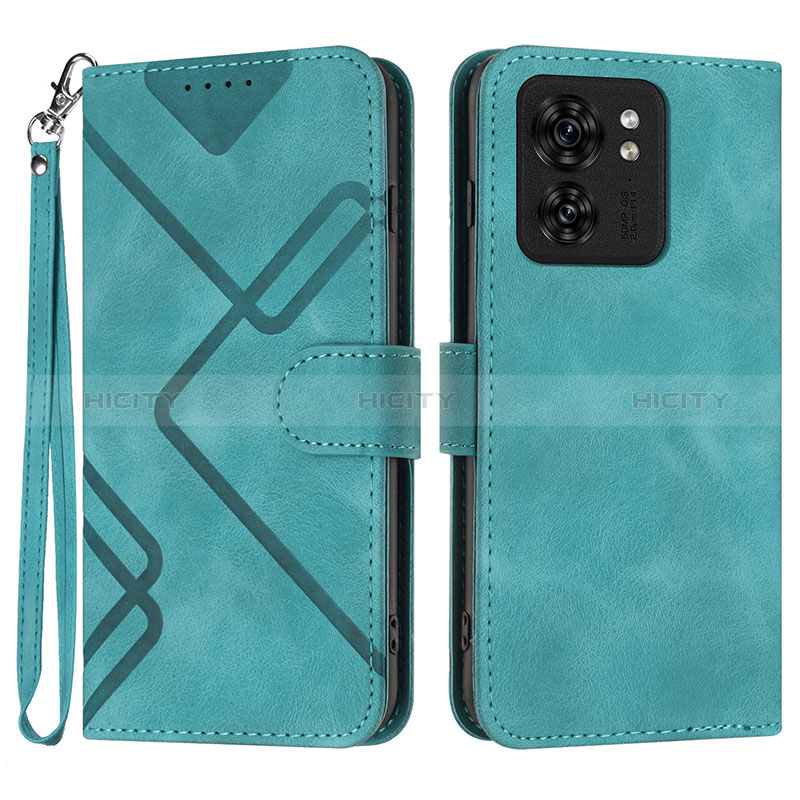 Custodia Portafoglio In Pelle Cover con Supporto YX3 per Motorola Moto Edge (2023) 5G Verde