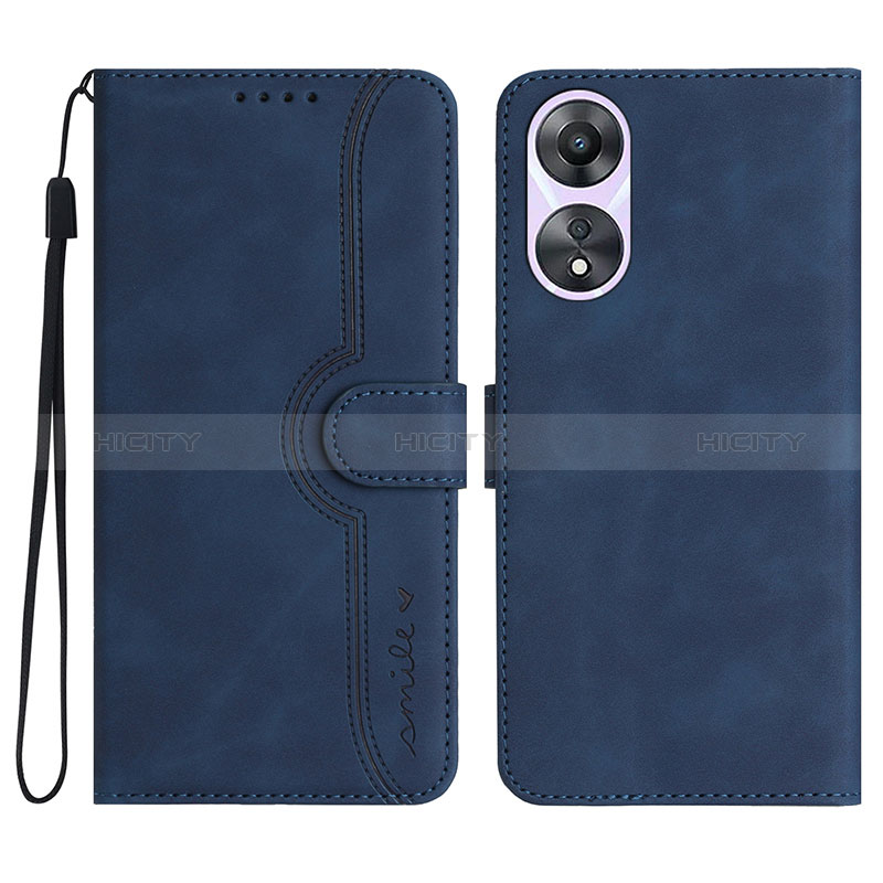 Custodia Portafoglio In Pelle Cover con Supporto YX3 per Oppo A38