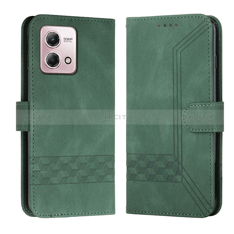 Custodia Portafoglio In Pelle Cover con Supporto YX4 per Motorola Moto G Stylus (2023) 5G Verde