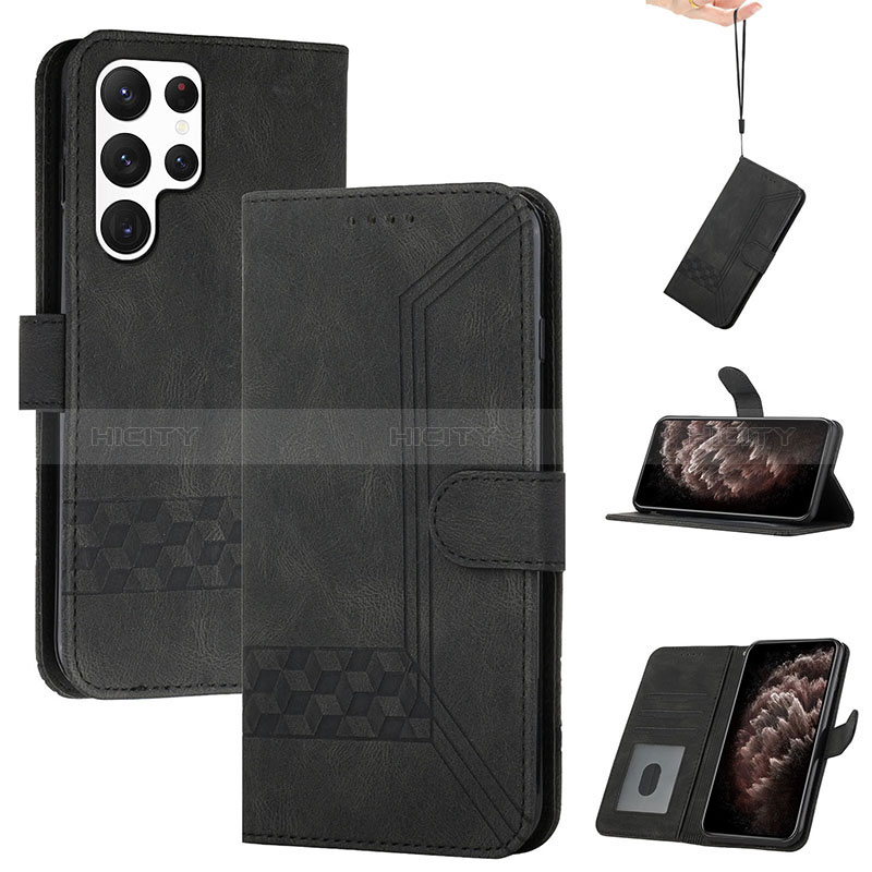 Custodia Portafoglio In Pelle Cover con Supporto YX4 per Samsung Galaxy S22 Ultra 5G