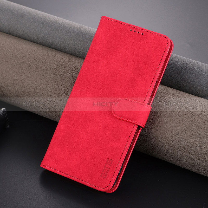 Custodia Portafoglio In Pelle Cover con Supporto YZ1 per Huawei Honor 80 Pro 5G Rosso