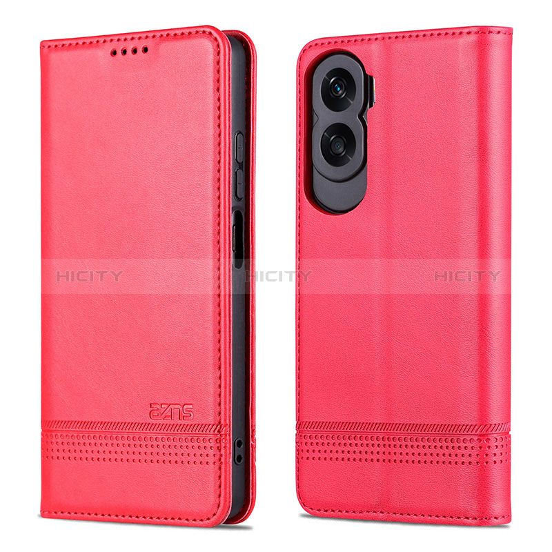 Custodia Portafoglio In Pelle Cover con Supporto YZ1 per Huawei Honor 90 Lite 5G Rosa Caldo