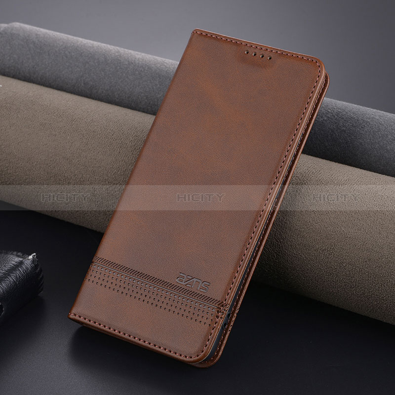 Custodia Portafoglio In Pelle Cover con Supporto YZ1 per Oppo A2 Pro 5G Marrone