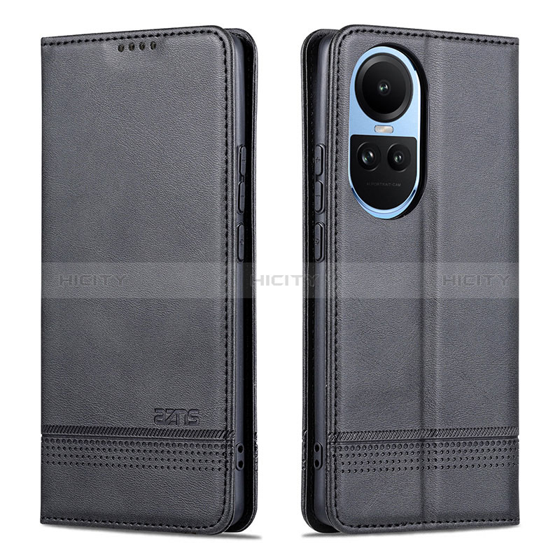 Custodia Portafoglio In Pelle Cover con Supporto YZ1 per Oppo Reno10 Pro 5G Nero