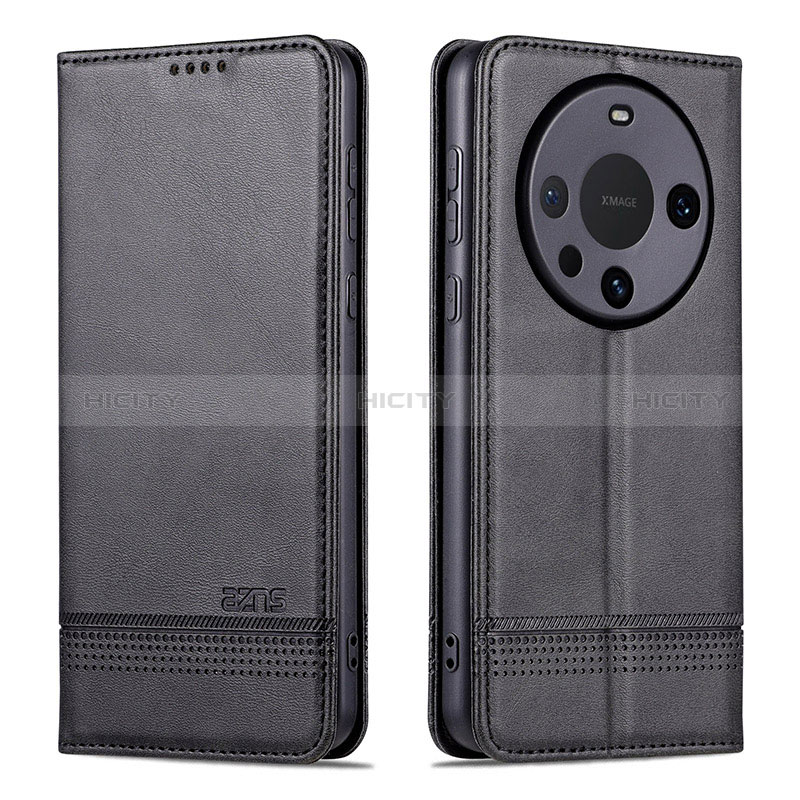 Custodia Portafoglio In Pelle Cover con Supporto YZ2 per Huawei Mate 60 Pro+ Plus Nero