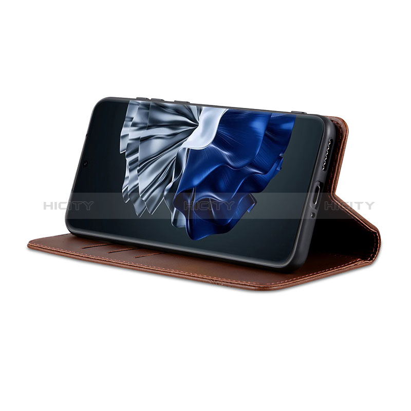 Custodia Portafoglio In Pelle Cover con Supporto YZ2 per Huawei P60