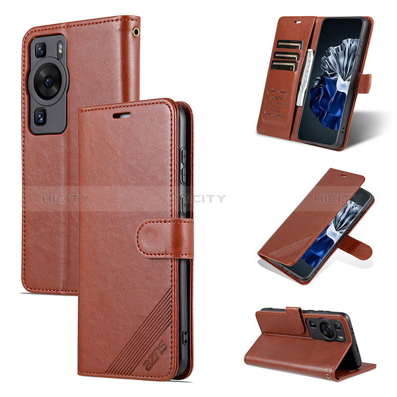 Custodia Portafoglio In Pelle Cover con Supporto YZ4 per Huawei P60